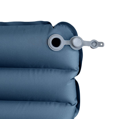 Adult Inflatable Camp Sleeping Pad, Blue, 78 in X 25 in X 3.5 In