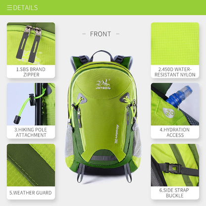 Hiking Backpack for Women Men 35L Waterproof Daypacks for Hiking Outdoor Camping Climbing Trekking