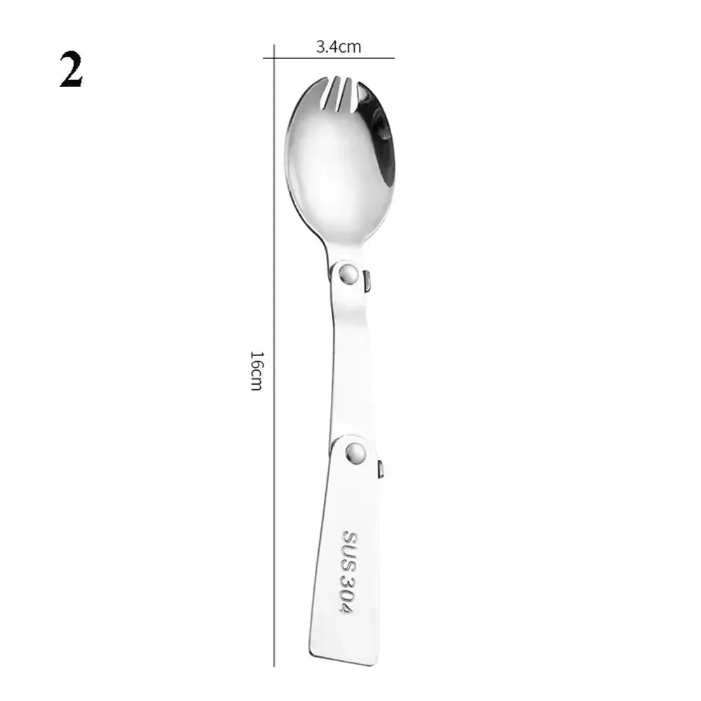 Portable Ultralight Titanium Tableware Long Handle Spoon Fork Outdoor Camping EDC Environmental Outdoor Picnic Tourist Dishes