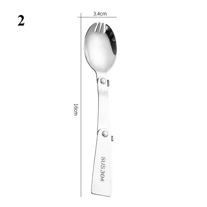 Portable Ultralight Titanium Tableware Long Handle Spoon Fork Outdoor Camping EDC Environmental Outdoor Picnic Tourist Dishes