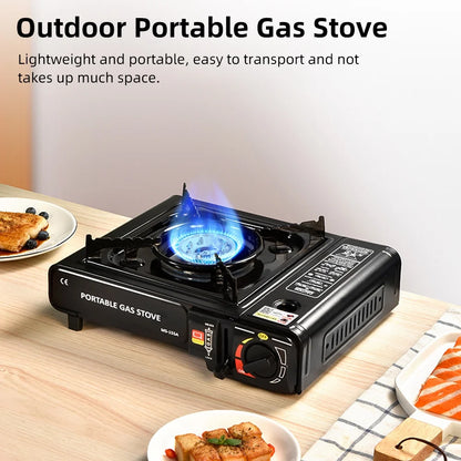 Portable Furnace Adjustable Fire 2900W Furnace Lightweight Cooker Unit Kitchen Equipment for Camping Barbecue Hot Pot Cooking W/Storage Box