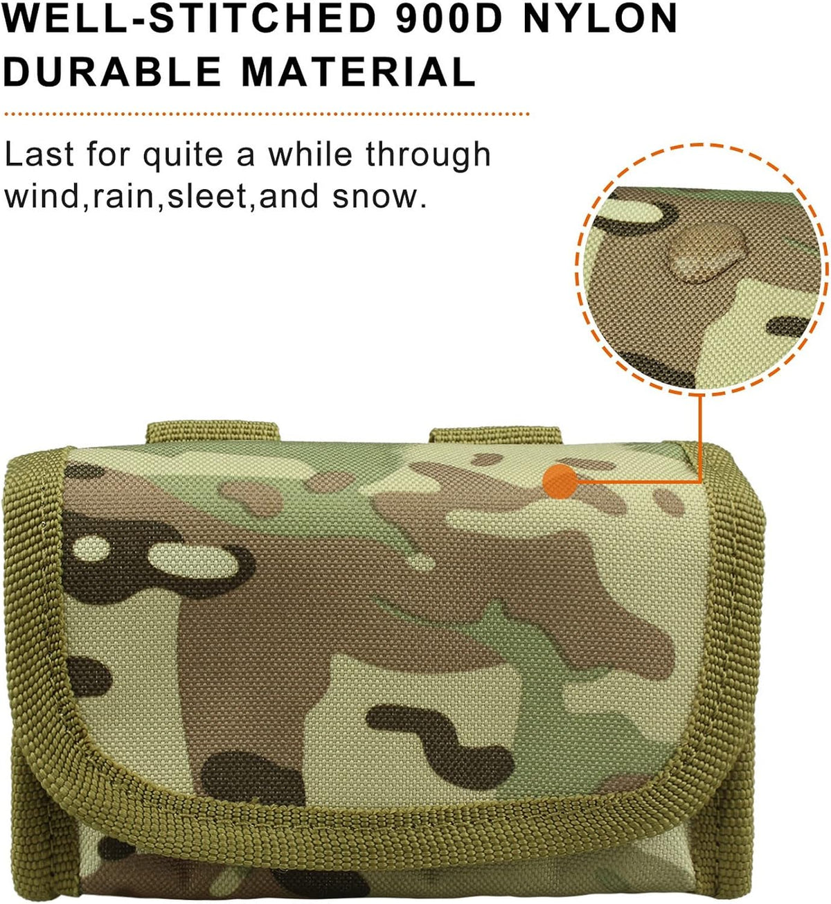 10 round Shotgun Shotshell Reload Holder Molle Pouch for 12 Gauge/20G …