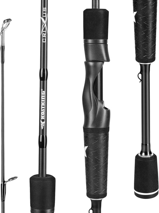 Crixus Fishing Rods with Golf Style Superpolymer Handle