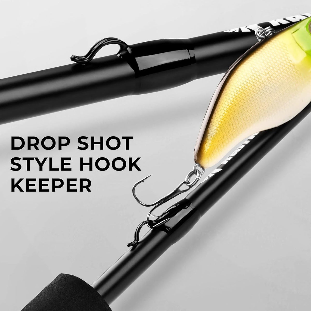 Crixus Fishing Rods with Golf Style Superpolymer Handle