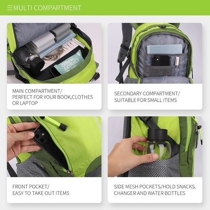 Hiking Backpack for Women Men 35L Waterproof Daypacks for Hiking Outdoor Camping Climbing Trekking